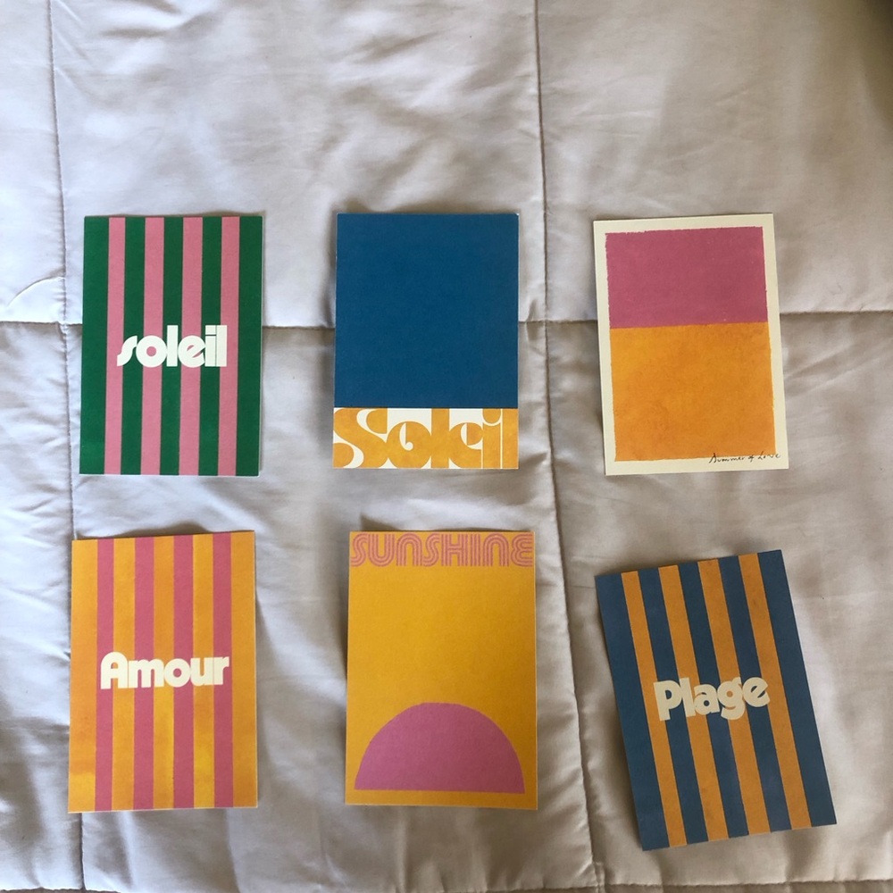 Pack of 6 postcard Sezane